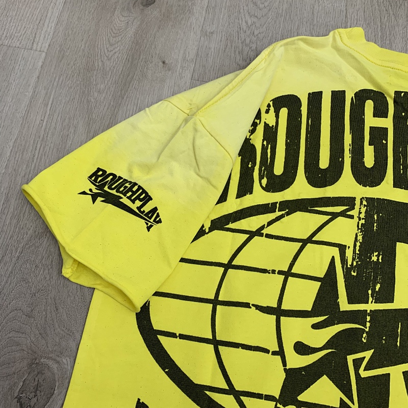 R508# P65 RoughPlay Skateboard T-Shirt with rhinestones美国纽约最新时尚街头潮牌镶钻短袖T恤