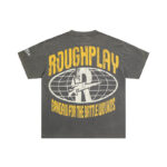 R507# P65 RoughPlay Soul T-Shirt 白墨直喷烫钻纯棉街头潮牌短袖