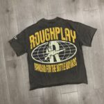 R507# P65 RoughPlay Soul T-Shirt 白墨直喷烫钻纯棉街头潮牌短袖