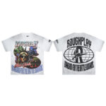 yupoo_42060_142f2305.jpg R505# P72 RoughPlay NYC T-Shirt 洗水做旧白色破洞大幅闪亮带钻短袖T恤
