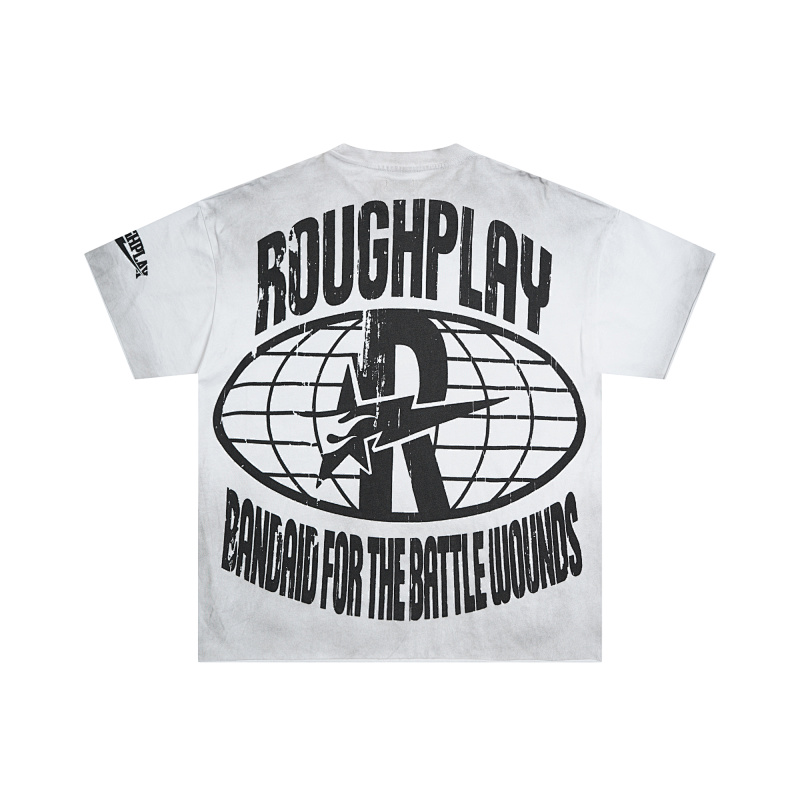 yupoo_42060_e070fb0c.jpg R505# P72 RoughPlay NYC T-Shirt 洗水做旧白色破洞大幅闪亮带钻短袖T恤