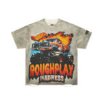R503# P60 RoughPlay Madness T-Shirt 时尚街头美潮做旧短袖