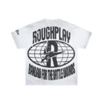 R501# P58 RoughPlay Love T-Shirt with rhinestones 美国街头潮牌洗水做旧烫钻短袖
