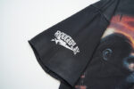 R112# P75 RoughPlay Gorilla T-Shirt 前后白墨直喷透气时尚带钻短袖T恤