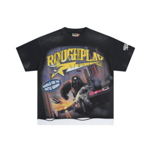 yupoo_42130_a604ca97.jpg R112# P75 RoughPlay Gorilla T-Shirt 前后白墨直喷透气时尚带钻短袖T恤