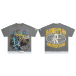 yupoo_42160_3d7a16f6.jpg R108# P70 RoughPlay RockOut T-Shirt白墨直喷纯棉洗水烫钻短袖T恤