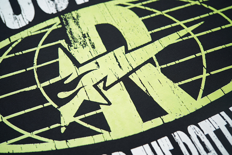 R107# P62 RoughPlay Ghost Face T-Shirt 欧美街头潮牌拼接短袖