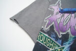 R106# P70 RoughPlay RockStar T-Shirt with diamond 白墨直喷透气烫钻时尚潮牌钻石短袖
