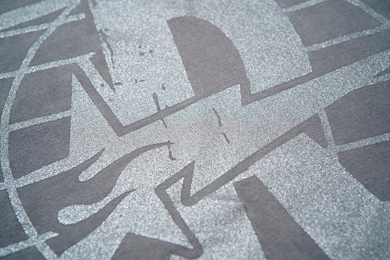 R106# P70 RoughPlay RockStar T-Shirt with diamond 白墨直喷透气烫钻时尚潮牌钻石短袖