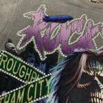 R106# P70 RoughPlay RockStar T-Shirt with diamond 白墨直喷透气烫钻时尚潮牌钻石短袖