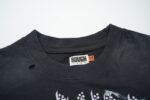 R105#P70  RoughPlay Dirt Nap T-Shirt 欧美潮牌拼接做旧破洞烫钻短袖T恤