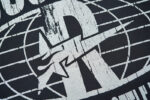 R105#P70  RoughPlay Dirt Nap T-Shirt 欧美潮牌拼接做旧破洞烫钻短袖T恤