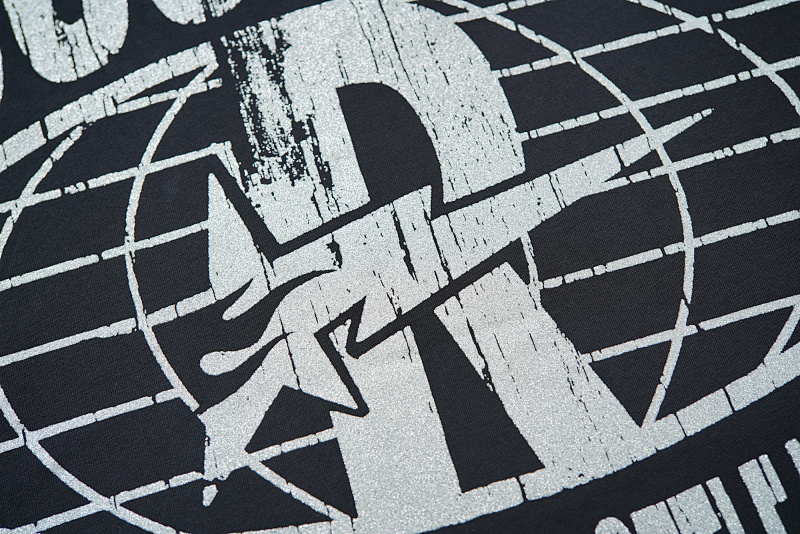 R105#P70  RoughPlay Dirt Nap T-Shirt 欧美潮牌拼接做旧破洞烫钻短袖T恤