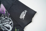 R105#P70  RoughPlay Dirt Nap T-Shirt 欧美潮牌拼接做旧破洞烫钻短袖T恤