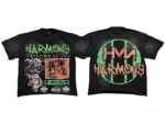编号102 #P63 HARMONY New Age T-shirt 2026ss欧美最新潮牌印花烫钻洗水做旧短袖T恤 码数：S  M  L  XL