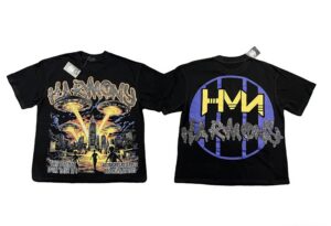 yupoo_42522_8ddfebce.jpg 编号103 #P63 HARMONY New Age T-shirt 2026ss欧美最新潮牌白墨直喷烫钻洗水短袖T恤 码数:S M L XL