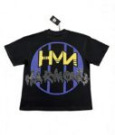 编号103 #P63 HARMONY New Age T-shirt 2026ss欧美最新潮牌白墨直喷烫钻洗水短袖T恤 码数：S  M  L  XL
