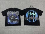 编号105 #P63 HARMONY New Age T-shirt 2026ss欧美最新潮牌白墨直喷烫钻洗水短袖T恤 码数：S  M  L  XL