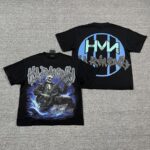 编号105 #P63 HARMONY New Age T-shirt 2026ss欧美最新潮牌白墨直喷烫钻洗水短袖T恤 码数：S  M  L  XL