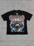编号107 #P63 HARMONY New Age T-shirt 2026ss欧美最新潮牌白墨直喷烫钻洗水短袖T恤 码数：S  M  L  XL