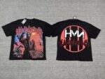 编号108 #P63 HARMONY New Age T-shirt 2026ss欧美最新潮牌白墨直喷烫钻洗水短袖T恤 码数：S  M  L  XL