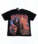 编号108 #P63 HARMONY New Age T-shirt 2026ss欧美最新潮牌白墨直喷烫钻洗水短袖T恤 码数：S  M  L  XL