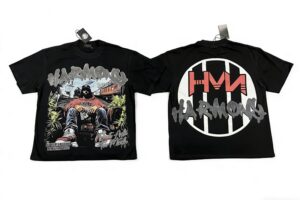 yupoo_42592_b7a2b278.jpg 编号109 #P63 HARMONY New Age T-shirt 2026ss欧美最新潮牌白墨直喷烫钻洗水短袖T恤 码数:S M L XL