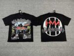编号109 #P63 HARMONY New Age T-shirt 2026ss欧美最新潮牌白墨直喷烫钻洗水短袖T恤 码数：S  M  L  XL
