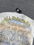 编号112 #P72 HARMONY New Age T-shirt 2026ss欧美最新潮牌白墨直喷烫钻洗水做旧短袖T恤 码数：S  M  L  XL