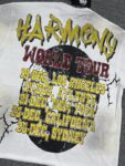 编号116 #P63 HARMONY New Age T-shirt 2026ss欧美最新潮牌印花烫钻洗水做旧短袖T恤 码数：S  M  L  XL