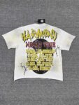 编号116 #P63 HARMONY New Age T-shirt 2026ss欧美最新潮牌印花烫钻洗水做旧短袖T恤 码数：S  M  L  XL