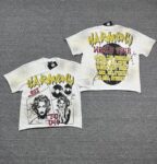 编号116 #P63 HARMONY New Age T-shirt 2026ss欧美最新潮牌印花烫钻洗水做旧短袖T恤 码数：S  M  L  XL