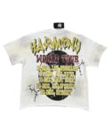 编号116 #P63 HARMONY New Age T-shirt 2026ss欧美最新潮牌印花烫钻洗水做旧短袖T恤 码数：S  M  L  XL