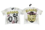 编号116 #P63 HARMONY New Age T-shirt 2026ss欧美最新潮牌印花烫钻洗水做旧短袖T恤 码数：S  M  L  XL