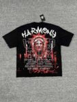 编号117 #P58 HARMONY New Age T-shirt 2026ss欧美最新潮牌印花烫钻洗水短袖T恤 码数：S  M  L  XL