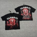 编号117 #P58 HARMONY New Age T-shirt 2026ss欧美最新潮牌印花烫钻洗水短袖T恤 码数：S  M  L  XL