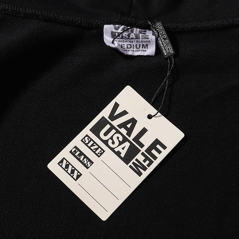 编号VA562，Vale Forever Gravedigger做旧洗水纯棉连帽衫印花