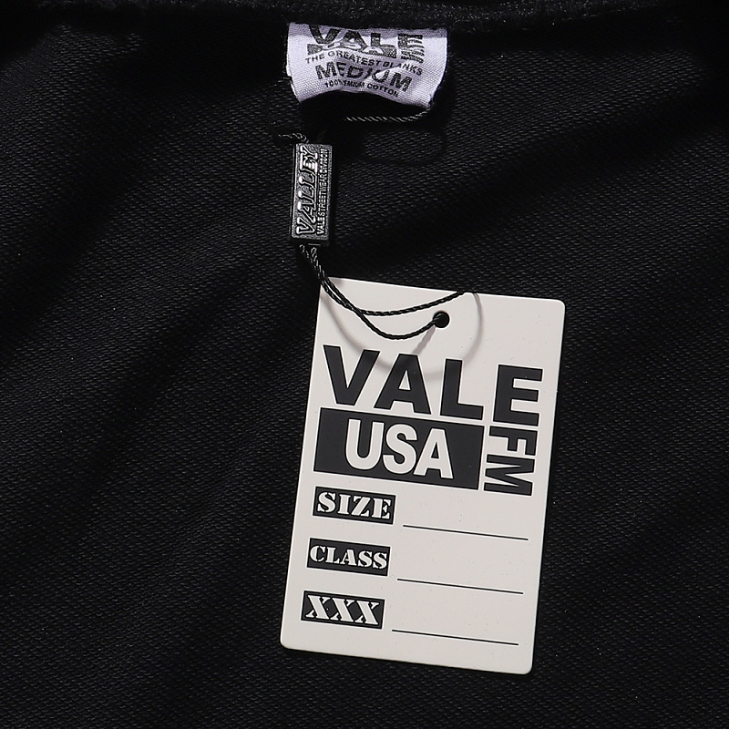 编号VA560，美潮Vale Valley幽灵万圣印花磨破洗水做旧毛圈连帽衫开衫
