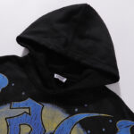 编号VA205,美潮Vale Valley Forever Scarecrow Pullover Hoodie稻草人印花泥印洗水做旧毛圈连帽衫卫衣男女