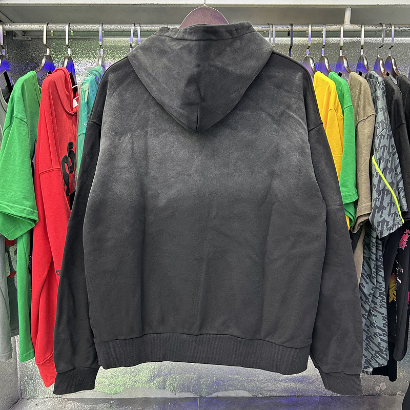 编号VA205,美潮Vale Valley Forever Scarecrow Pullover Hoodie稻草人印花泥印洗水做旧毛圈连帽衫卫衣男女