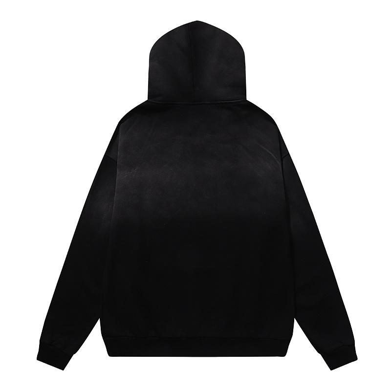 编号VA205,美潮Vale Valley Forever Scarecrow Pullover Hoodie稻草人印花泥印洗水做旧毛圈连帽衫卫衣男女