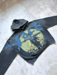 编号VA205,美潮Vale Valley Forever Scarecrow Pullover Hoodie稻草人印花泥印洗水做旧毛圈连帽衫卫衣男女