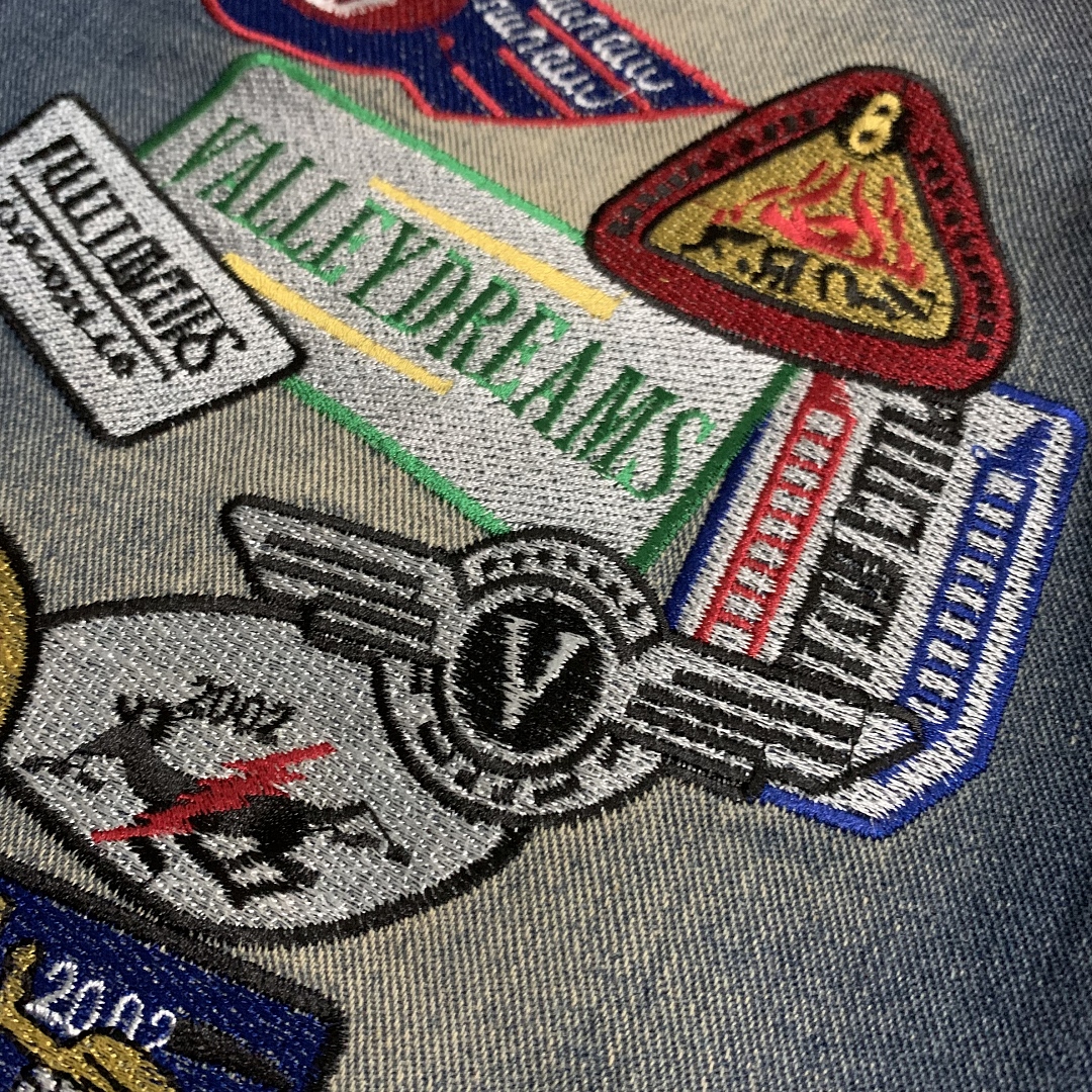 V808# P137 新增蓝色！Vale Forever 1980S JORTS最新潮牌牛仔刺绣烫钻短裤