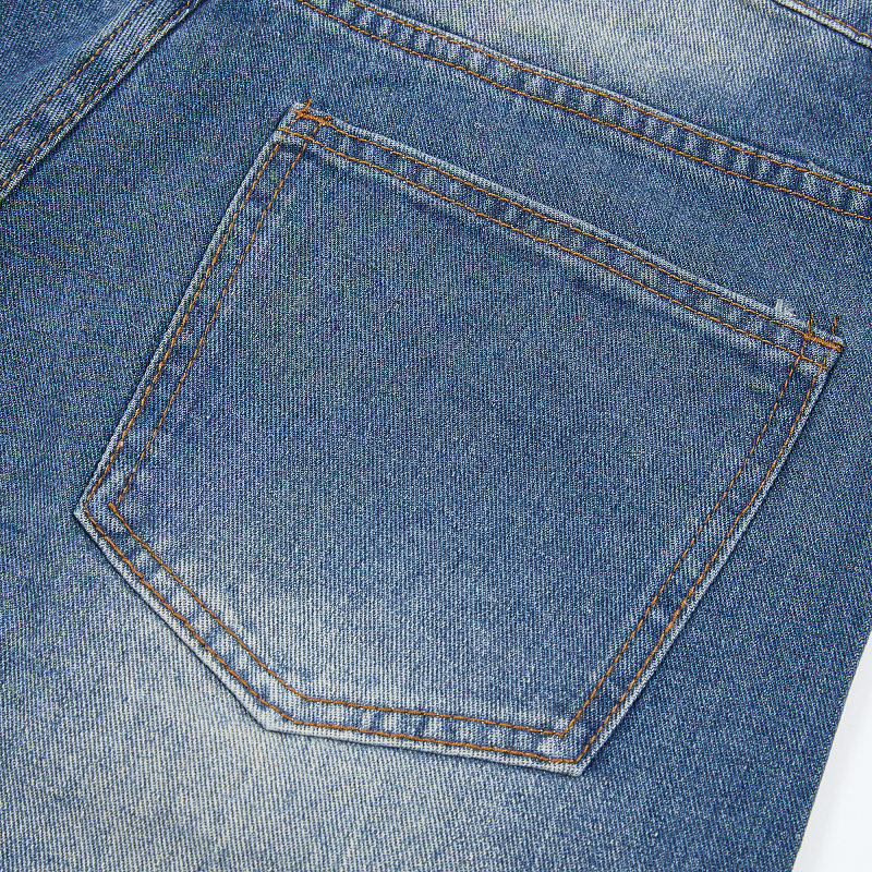 V808# P137 新增蓝色！Vale Forever 1980S JORTS最新潮牌牛仔刺绣烫钻短裤
