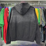 编号VA205,P105美潮Vale Valley Forever Scarecrow Pullover Hoodie稻草人印花泥印洗水做旧毛圈连帽衫卫衣男女