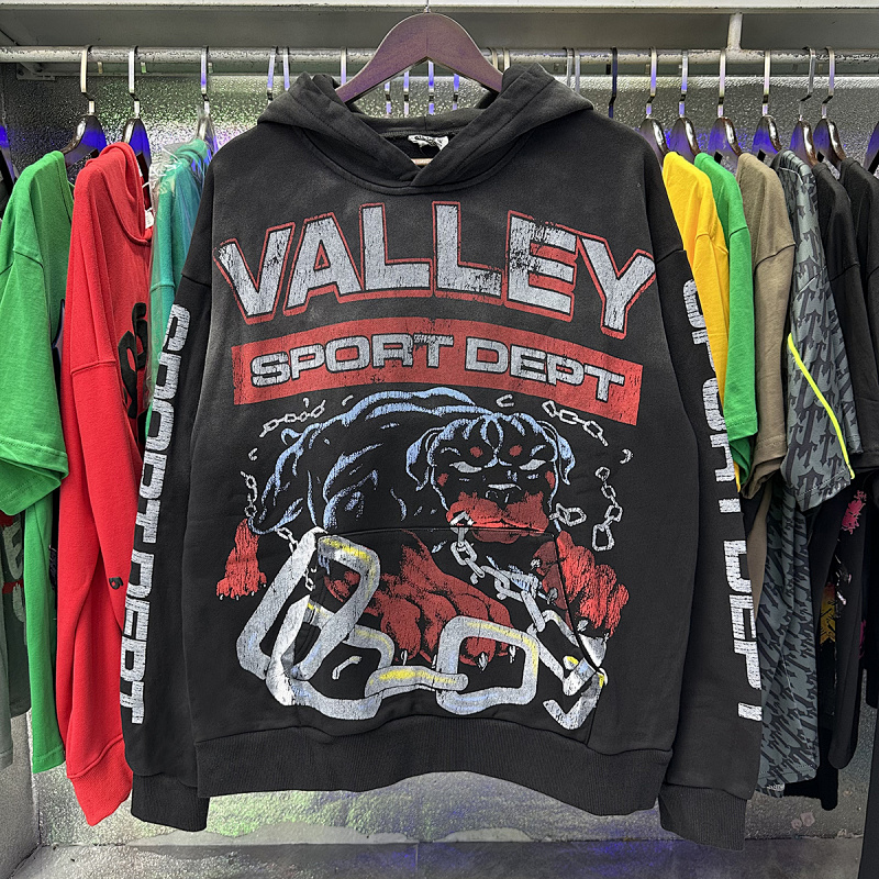编号VA203，P105美潮Vale Valley Forever Big Dog Pullover Hoodie