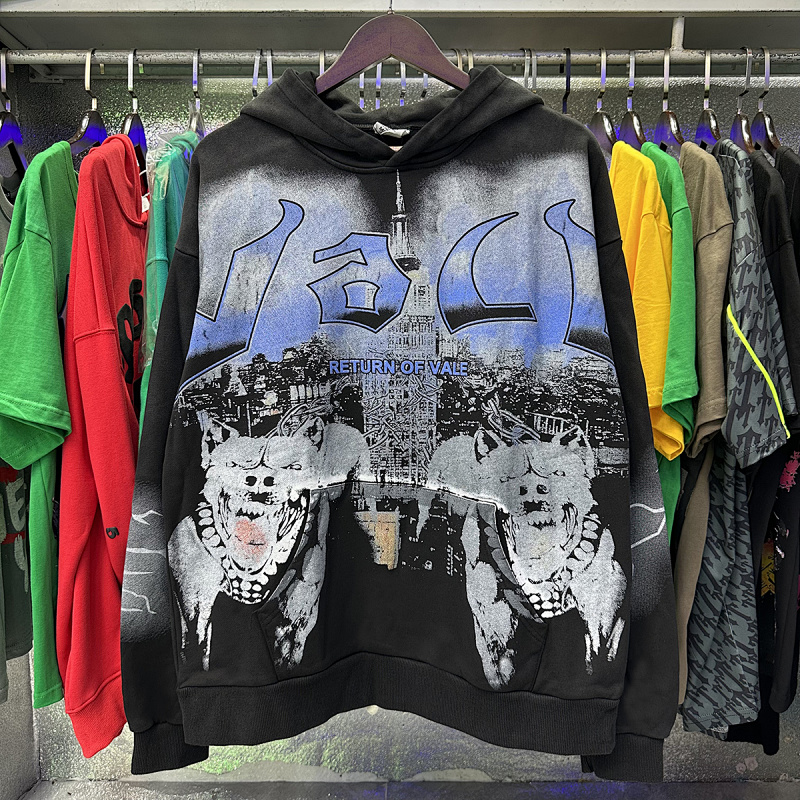 编号VA202，P105美潮Vale Valley Forever The Dogs Pullover Hoodie