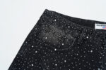 V802# P138 Vale Forever RAIN CLASSIC DENIM最新时尚潮牌满身烫钻破洞牛仔
