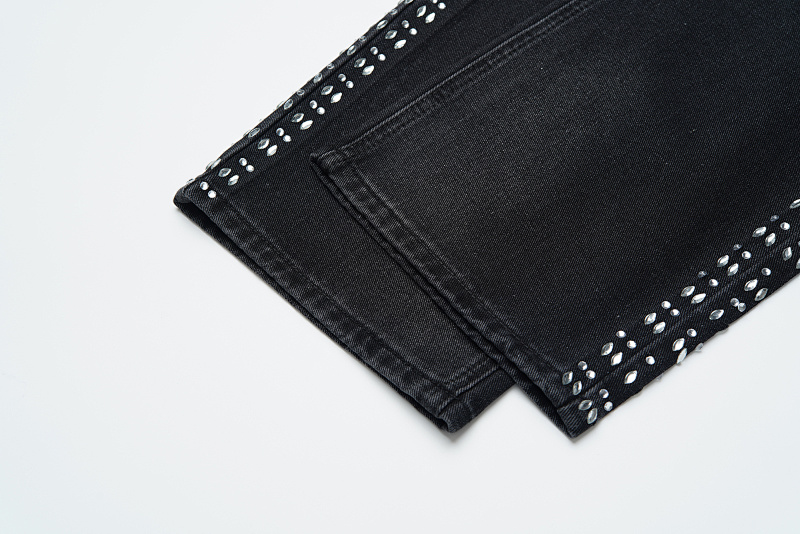 V803# P138 Vale Forever SIRENS DENIM时尚高品质烫钻牛仔