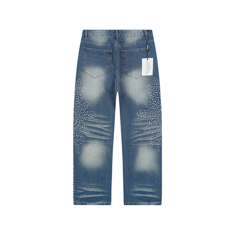V803# P138 Vale Forever SIRENS DENIM时尚高品质烫钻牛仔